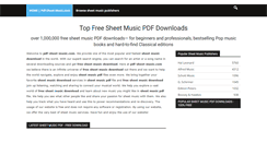 Desktop Screenshot of pdf-sheet-music.com