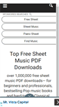 Mobile Screenshot of pdf-sheet-music.com