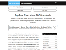 Tablet Screenshot of pdf-sheet-music.com